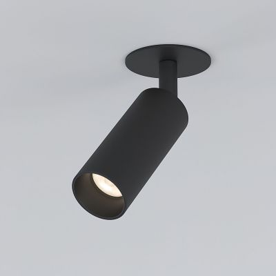 Diffe светильник встраиваемый черный 8W 4200K (25039/LED 25039/LED Elektrostandard