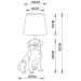 Настольная лампа Arte Lamp Bobby A1512LT-1WH