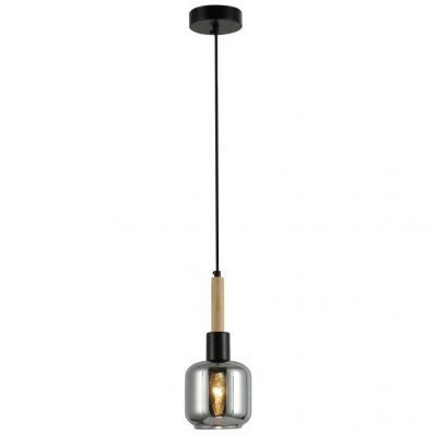 Светильник потолочный Linvel LV 9449/1 Парма Чёрный/дерево Е14 40W D120 H800мм