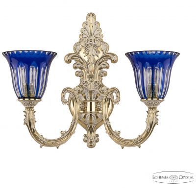 Бра бронзовые 7109B15P/2/210 GW P2 U Clear-Blue/H-1h Bohemia Ivele Crystal