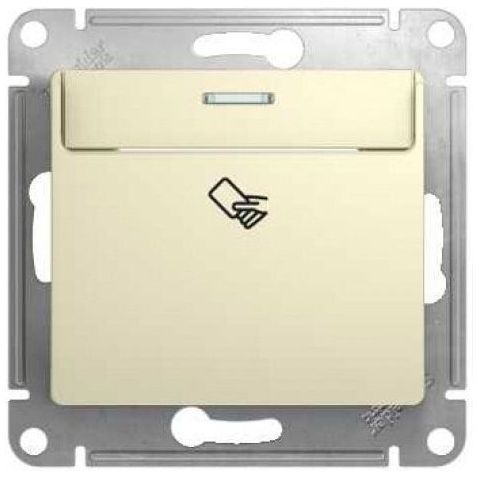 Выключатель карточный SE Glossa Беж , сх.6 GSL000269