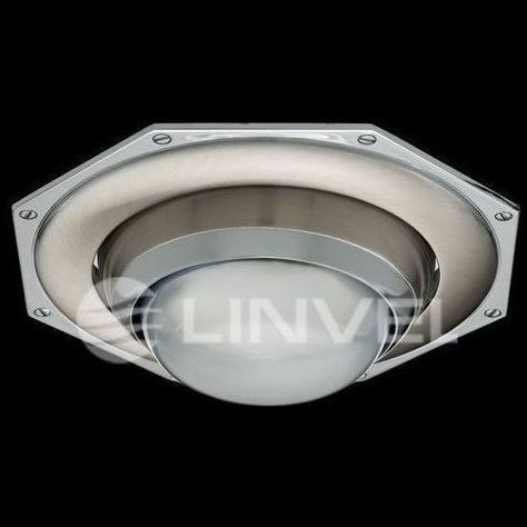 Светильник встраиваемый Linvel 305 SN/G R-50 многогран. титан/золото