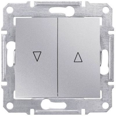 Выключатель жалюзийный с механической блокировкой Schneider Electric Sedna Алюминий 10А (сх.4)