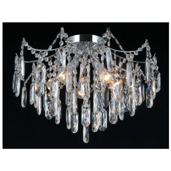 Люстра хрустальная 15541/5CR+CL ЭкономСвет