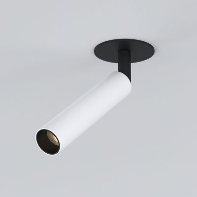 Diffe светильник встраиваемый белый/черный 5W 4200K 25027/LED Elektrostandard