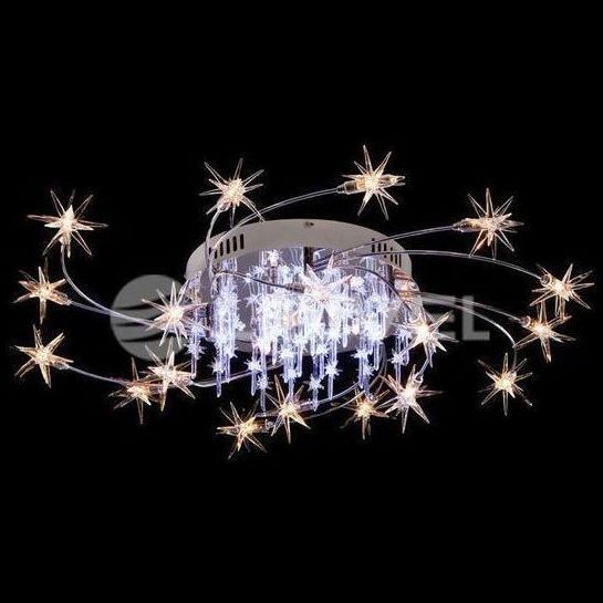 Люстра LV 8283/21 Хром G4 12V*20W пульт/LED белый