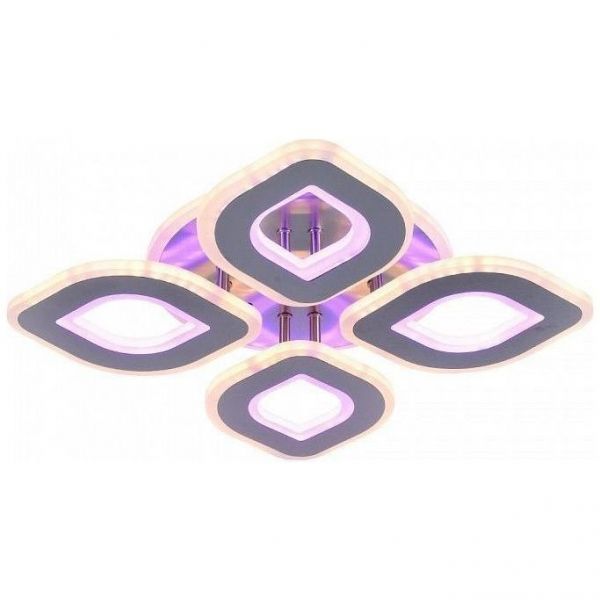 Светодиодная люстра Profit Light 8006/4 NKL (BL+YL)