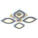 Светодиодная люстра Profit Light 8006/4 NKL (BL+YL)