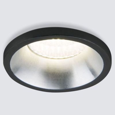 Встраиваемый точечный светодиодный светильник Elektrostandard 15269/LED 3W 4200K черный/сатин никель