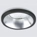 Встраиваемый точечный светодиодный светильник Elektrostandard 15269/LED 3W 4200K черный/сатин никель