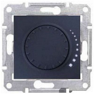 Светорегулятор поворотный Schneider Electric Sedna Графит 60-325 Вт., для л/н и г/л с обмот. трансформатором