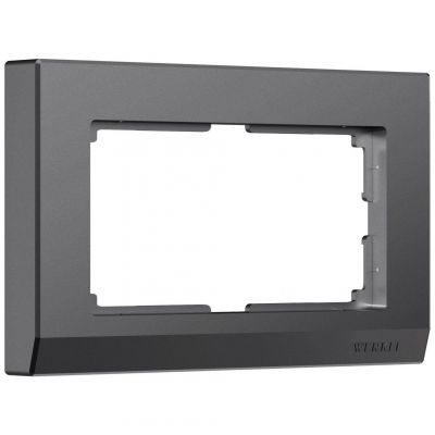 Рамка для двойной розетки Stark (графит матовый) Werkel W0081864