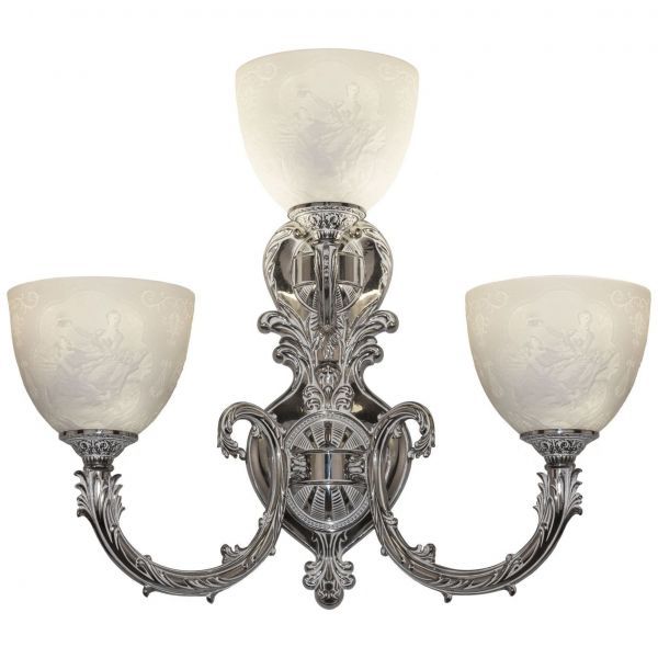 Бра бронзовые 7109B16/2+1/210 NW P1 U Pair Bohemia Ivele Crystal