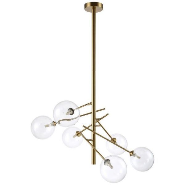 Подвесная люстра Crystal Lux MARCOS SP6 BRONZE Marcos