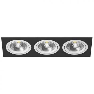 Встраиваемый точечный светильник i837060606 черный/белый Intero 111 Lightstar