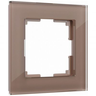 Рамка на 1 пост Favorit (латте, стекло) Werkel W0011142