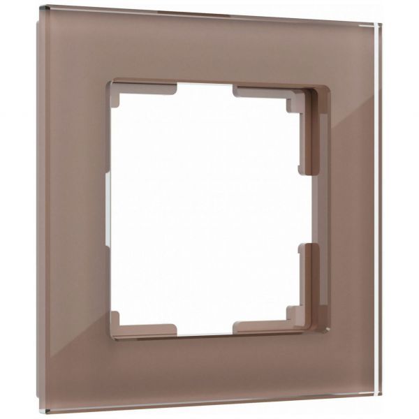 Рамка на 1 пост Favorit (латте, стекло) Werkel W0011142