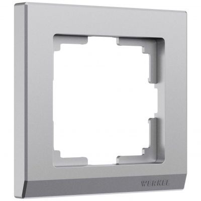 Рамка на 1 пост Stark (серебряный матовый) Werkel W0011865