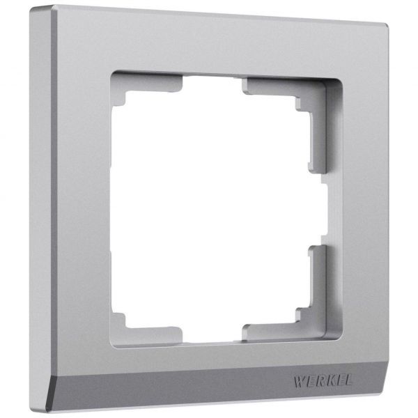 Рамка на 1 пост Stark (серебряный матовый) Werkel W0011865