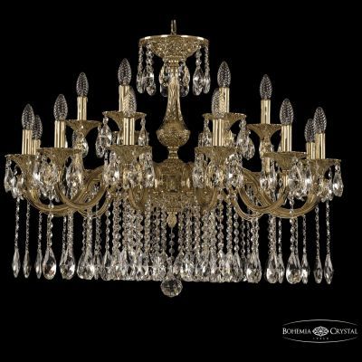 Люстра бронзовая 72101/12+6/300 A G Bohemia Ivele Crystal
