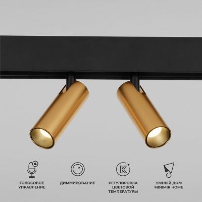 Slim Magnetic Умный трековый светильник 14W 2700-6500K Dim Dual (латунь) Elektrostandard
