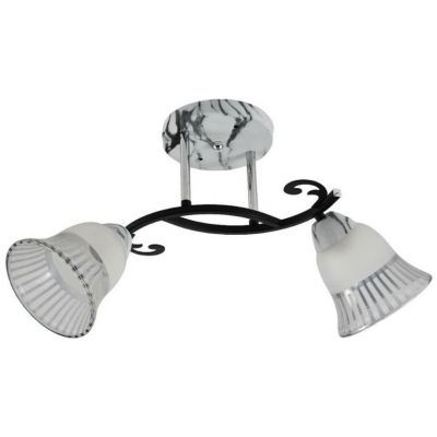 Люстра 12259/2MR+CR+BK WT+CL ЭкономСвет