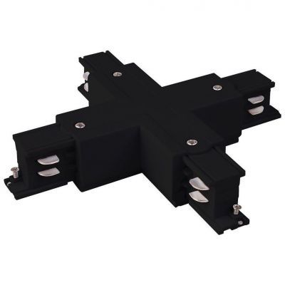 Коннектор X-образный для трехфазного шинопровода  Elektrostandard TRC-1-3-X-BK