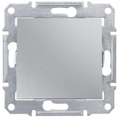 Переключатель 1-клавишный Schneider Electric Sedna Алюминий 10А (сх.6)