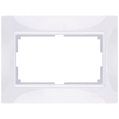 Рамка для двойной розетки Werkel W0082001 белый basic (WL03-Frame-01-DBL-white)