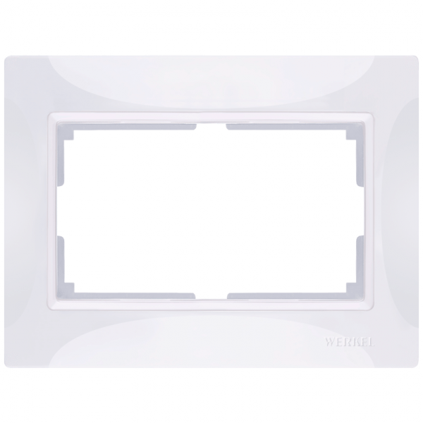 Рамка для двойной розетки Werkel W0082001 белый basic (WL03-Frame-01-DBL-white)