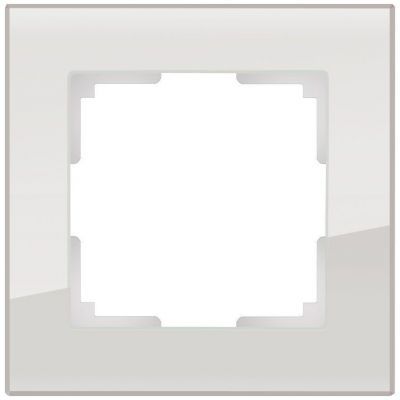 Рамка 1-местная Werkel W0011117 дымчатое стекло (WL01-Frame-01)