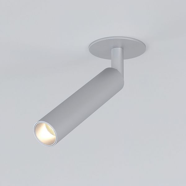 Diffe светильник встраиваемый серебряный 5W 4200K 25027/LED Elektrostandard