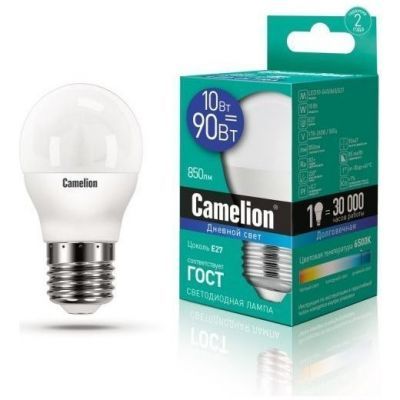 Светодиодная лампа Camelion LED10-G45/865/E27