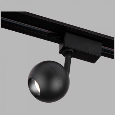 Трековый светодиодный светильник для однофазного шинопровода Ball Черный 8W 4200K Elektrostandard LTB76