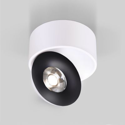 Накладной светодиодный светильник Glide белый/черный 25100/LED Elektrostandard