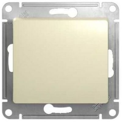 Переключатель 1-клавишный SE Glossa Беж, сх.6 GSL000261