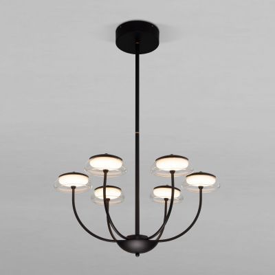 Потолочный светильник со стеклянным плафоном Eurosvet 50388 LED черный