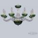 Хрустальная люстра 1309/8/240 G Cl/Clear-Green/H-1J Bohemia Ivele Crystal