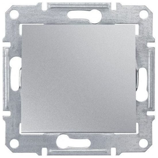 Переключатель перекрестный 1-клавишный Schneider Electric Sedna Алюминий 10А (сх.7)