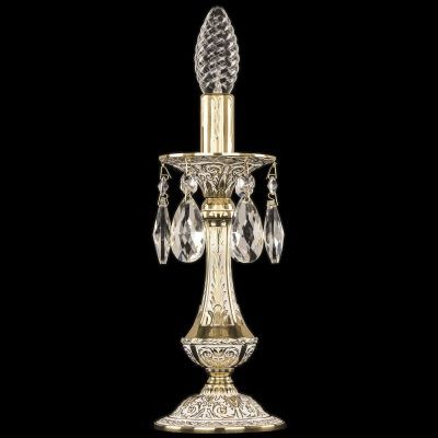 Настольная лампа бронзовая 71100L/1-26 GW Bohemia Ivele Crystal