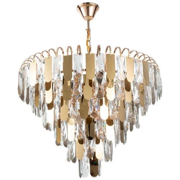 Подвесная хрустальная люстра Vivien Arte Lamp A2719SP-8GO