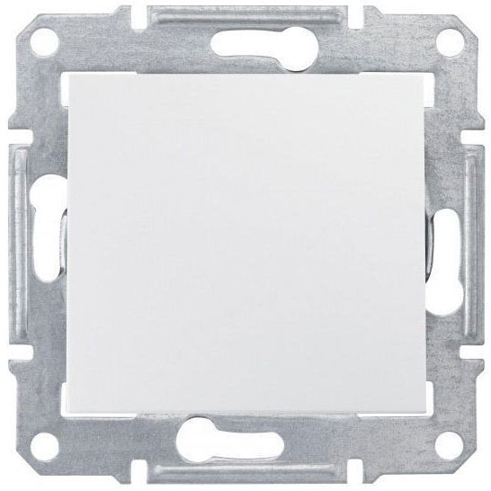 Выключатель 1-клавишный Schneider Electric Sedna Белый 10 А, IP44 (сх.1)