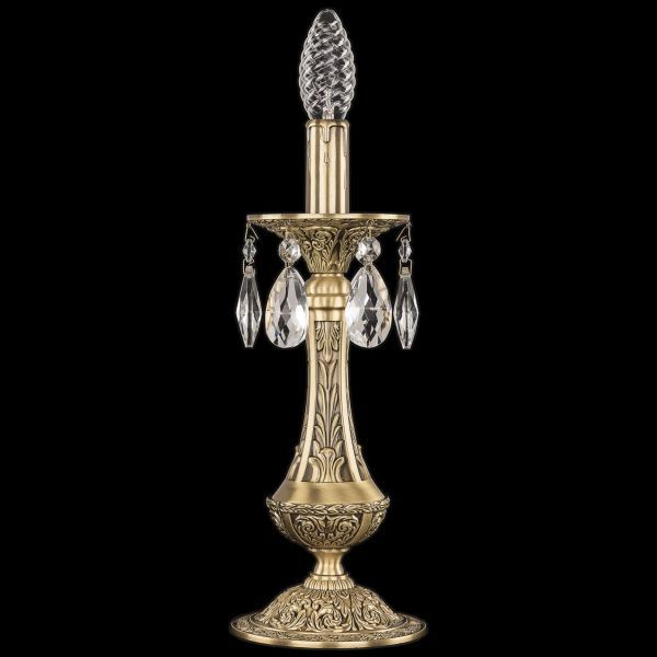 Настольная лампа бронзовая 71100L/1-31 FP Bohemia Ivele Crystal