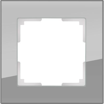 Рамка 1-местная Werkel W0011115 серое стекло (WL01-Frame-01)