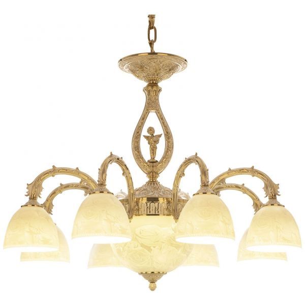 Люстра бронзовая 71409P/8/210 GW P1 D Rose FA10M Bohemia Ivele Crystal