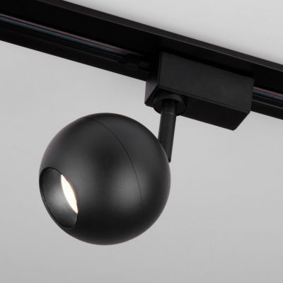 Трековый светодиодный светильник для однофазного шинопровода Ball Черный 12W 4200K Elektrostandard LTB77
