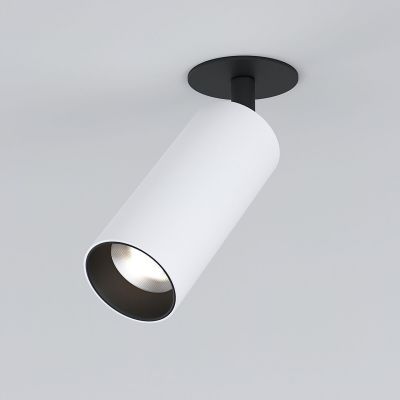 Diffe светильник встраиваемый белый/черный 10W 4200K 25052/LED Elektrostandard