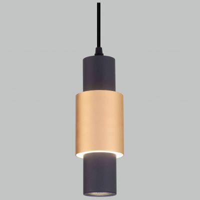 Подвесной светильник Eurosvet 50204/1 LED черный/матовое золото