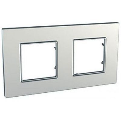 Рамка 2-ая SE Unica Quadro Серебро MGU6.704.55