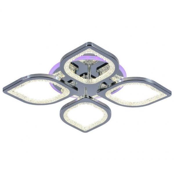 Потолочный светодиодный светильник 8032/4 CHR 80W+8W RGB хром Profit Light
